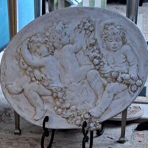 GARDEN PLAQUE PLASTER 15x 12